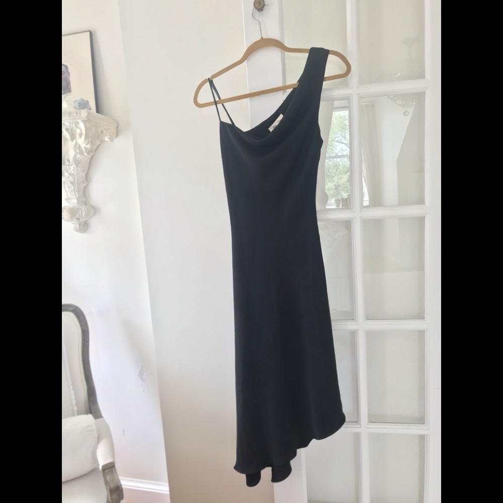 Slip dress, black,